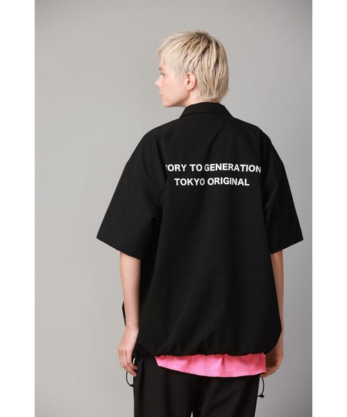 WHIZLIMITED(ウィズリミテッド)の「COACH SHIRT(シャツ/ブラウス・メンズ・ブラック/グリーン系・MEDIUM/LARGE)」の2枚目の写真