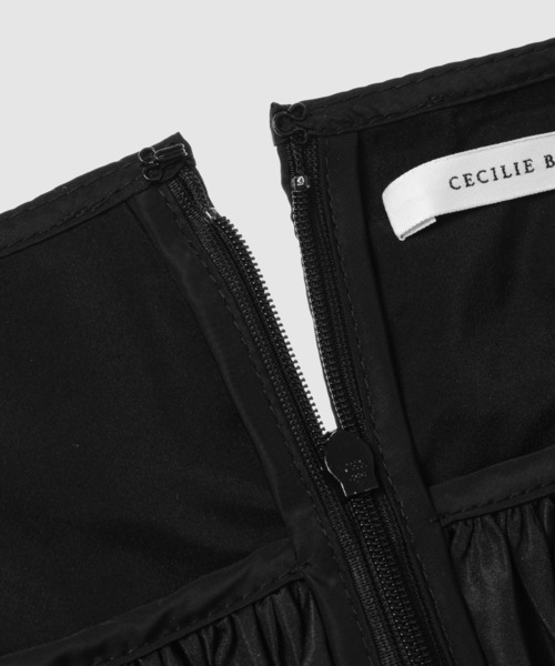 CECILIE BAHNSEN（セシリー バンセン）の「RALETTE DRESS WITH GATHERED SKIRT（ドレス・レディース・ブラック・6/8）」の5枚目の写真