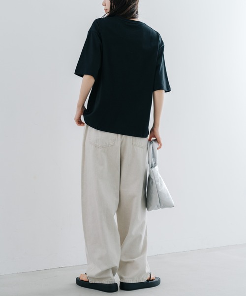 refinedworks（リファインドワークス）の「【refinedworks】 硫化染め した キャンパス生地 の カーブパンツ（その他パンツ・レディース・グレイッシュベージュ/ブルー・FREE）」の16枚目の写真