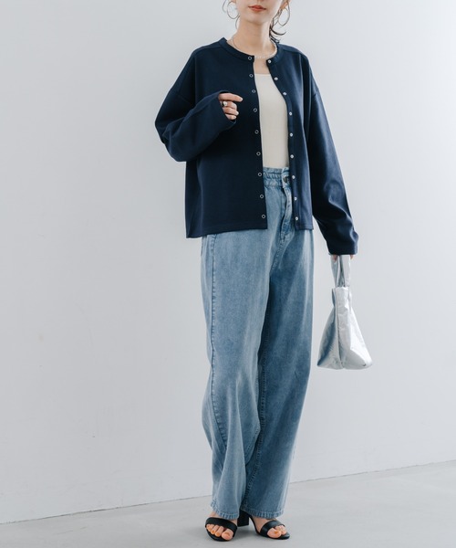 refinedworks（リファインドワークス）の「【refinedworks】 硫化染め した キャンパス生地 の カーブパンツ（その他パンツ・レディース・グレイッシュベージュ/ブルー・FREE）」の21枚目の写真