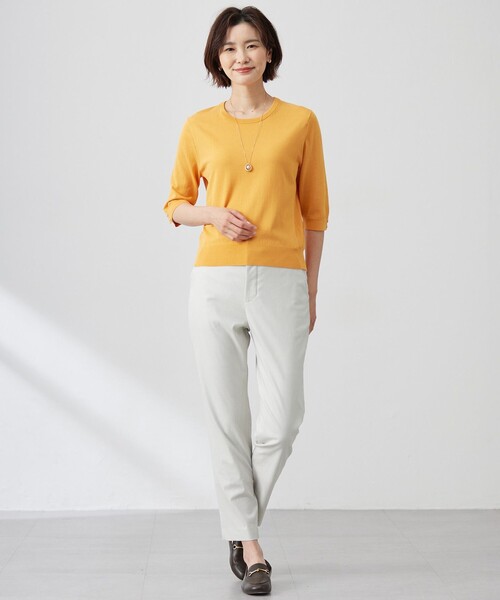 ニット セーター 「洗える」BASIC HT-COTTON クルーネック ニット レディース 洗える】BASIC HT-COTTON クルーネック ニット / J.PRESS LADIES
