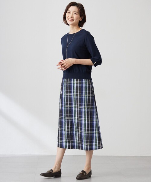 【洗える】BASIC HT COTTON クールネック プルオーバー J.PRESS｜【洗える】BASIC HT COTTON クールネック プルオーバー
