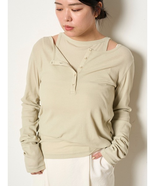 シアーレイヤードTOPS（Tシャツ/カットソー）｜MIESROHE