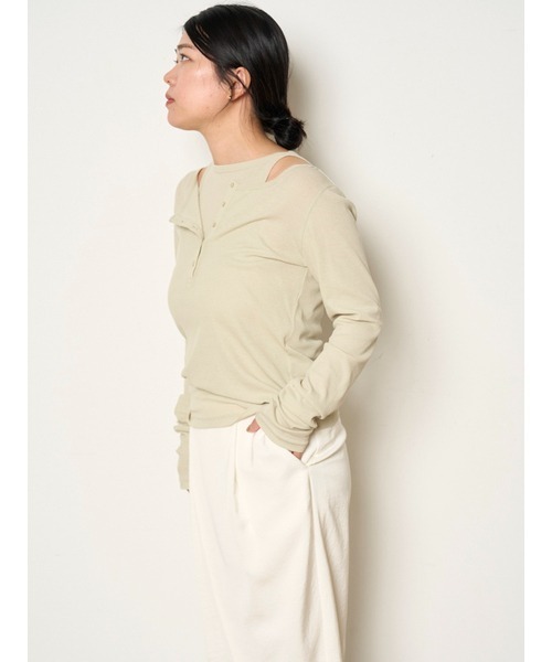 25ss MIESROHE シアーレイヤードTOPS 定価18,700円 フリー MWCT251063_p_40_LL.jpg