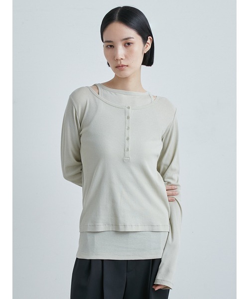 シアーレイヤードTOPS（Tシャツ/カットソー）｜MIESROHE
