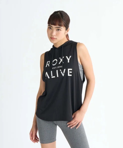 ROXY（ロキシー）の「DRIVE ALIVE /ロキシーフロントプリントフード付きタンクトップ（タンクトップ・レディース・ホワイト/ブラック/ミント・LARGE/SMALL/MEDIUM）」の8枚目の写真