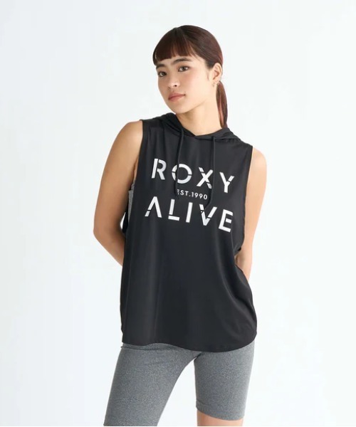 ROXY（ロキシー）の「DRIVE ALIVE /ロキシーフロントプリントフード付きタンクトップ（タンクトップ・レディース・ホワイト/ブラック/ミント・LARGE/SMALL/MEDIUM）」の10枚目の写真
