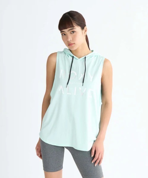 ROXY（ロキシー）の「DRIVE ALIVE /ロキシーフロントプリントフード付きタンクトップ（タンクトップ・レディース・ホワイト/ブラック/ミント・LARGE/SMALL/MEDIUM）」の14枚目の写真
