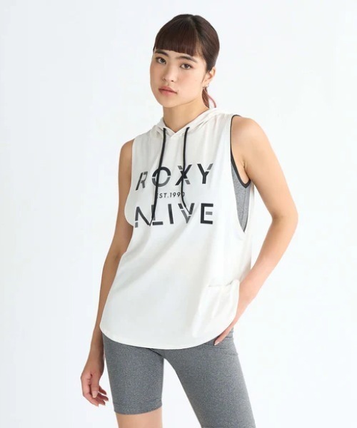 ROXY（ロキシー）の「DRIVE ALIVE /ロキシーフロントプリントフード付きタンクトップ（タンクトップ・レディース・ホワイト/ブラック/ミント・LARGE/SMALL/MEDIUM）」の18枚目の写真