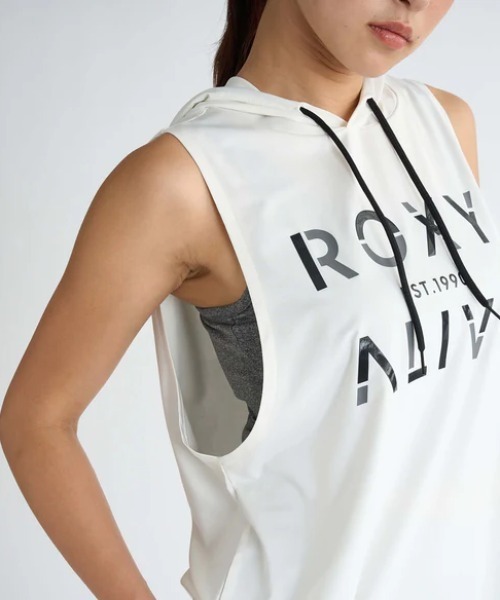 ROXY（ロキシー）の「DRIVE ALIVE /ロキシーフロントプリントフード付きタンクトップ（タンクトップ・レディース・ホワイト/ブラック/ミント・LARGE/SMALL/MEDIUM）」の5枚目の写真