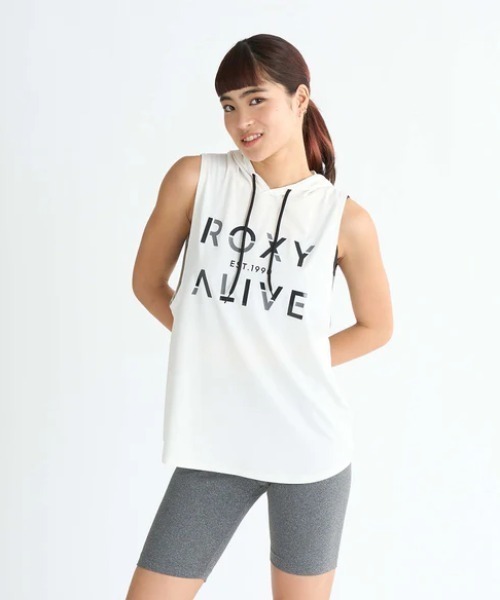 ROXY（ロキシー）の「DRIVE ALIVE /ロキシーフロントプリントフード付きタンクトップ（タンクトップ・レディース・ホワイト/ブラック/ミント・LARGE/SMALL/MEDIUM）」の16枚目の写真