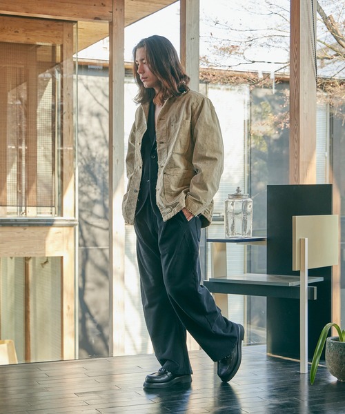 marka（マーカ）の「別注 MICHIGAN CHORE COAT（カバーオール・メンズ・ブラック/ベージュ・1/2）」の13枚目の写真