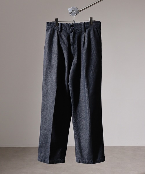 SUGGESTION(サジェッション)の「Wide slacks / ワイドスラックスパンツ unisex(スラックス・メンズ・ネイビー/グレー/ブラック/ブルーグレー・L/M)」の4枚目の写真