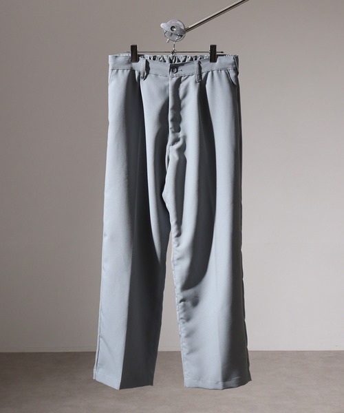 SUGGESTION(サジェッション)の「Wide slacks / ワイドスラックスパンツ unisex(スラックス・メンズ・ネイビー/グレー/ブラック/ブルーグレー・L/M)」の3枚目の写真