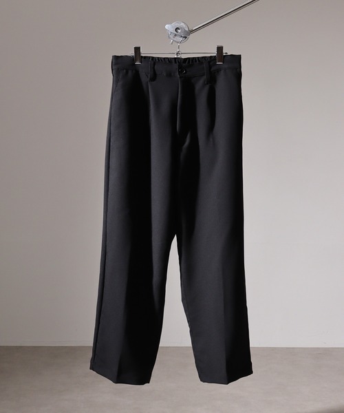SUGGESTION(サジェッション)の「Wide slacks / ワイドスラックスパンツ unisex(スラックス・メンズ・ネイビー/グレー/ブラック/ブルーグレー・L/M)」の2枚目の写真