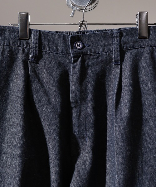 SUGGESTION(サジェッション)の「Wide slacks / ワイドスラックスパンツ unisex(スラックス・メンズ・ネイビー/グレー/ブラック/ブルーグレー・L/M)」の6枚目の写真