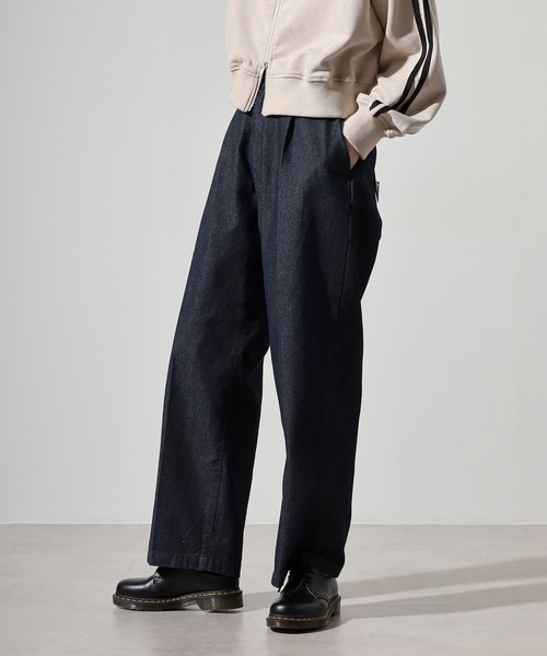 SUGGESTION(サジェッション)の「Wide slacks / ワイドスラックスパンツ unisex(スラックス・メンズ・ネイビー/グレー/ブラック/ブルーグレー・L/M)」の18枚目の写真