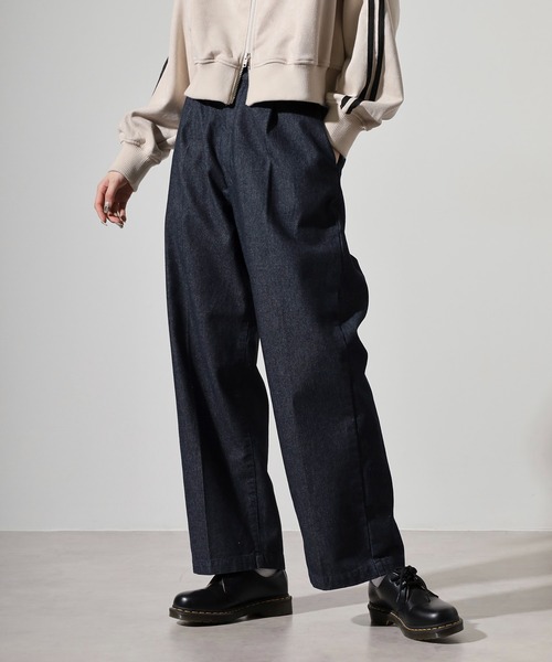 SUGGESTION(サジェッション)の「Wide slacks / ワイドスラックスパンツ unisex(スラックス・メンズ・ネイビー/グレー/ブラック/ブルーグレー・L/M)」の19枚目の写真