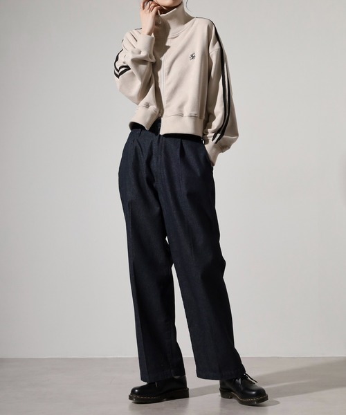 SUGGESTION(サジェッション)の「Wide slacks / ワイドスラックスパンツ unisex(スラックス・メンズ・ネイビー/グレー/ブラック/ブルーグレー・L/M)」の21枚目の写真