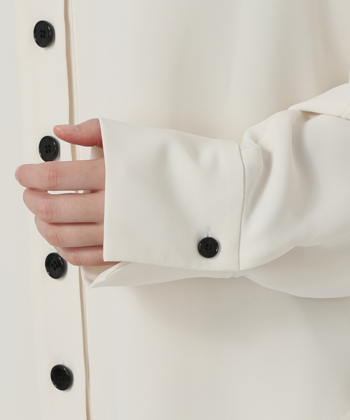 追加2》エステルダブルクロスカーデブラウス（シャツ/ブラウス