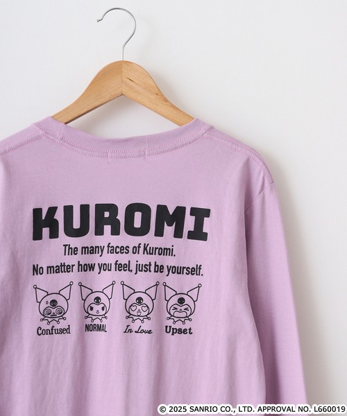 sanrio(サンリオ)の「サンリオキャラクターズ デザインロンT(Tシャツ/カットソー・メンズ・ホワイト/チャコールグレー/ブラック/ネイビー/ブルーグレー/ラベンダー/ライトカーキ/オートミール/ローズ/レモンイエロー/チャコール/ホワイト系/ブラック系/ブラック系1/アイボリー系/アイボリー系1・LL/M/L)」の14枚目の写真