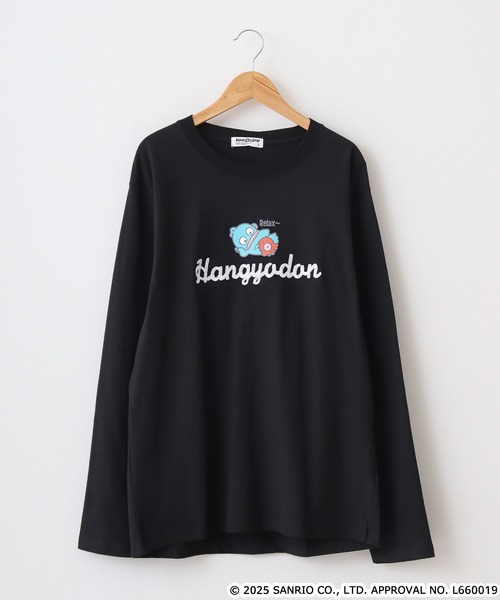 sanrio(サンリオ)の「サンリオキャラクターズ デザインロンT(Tシャツ/カットソー・メンズ・ホワイト/チャコールグレー/ブラック/ネイビー/ブルーグレー/ラベンダー/ライトカーキ/オートミール/ローズ/レモンイエロー/チャコール/ホワイト系/ブラック系/ブラック系1/アイボリー系/アイボリー系1・LL/M/L)」の18枚目の写真