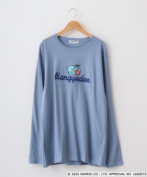 sanrio(サンリオ)の「サンリオキャラクターズ デザインロンT(Tシャツ/カットソー・メンズ・ホワイト/チャコールグレー/ブラック/ネイビー/ブルーグレー/ラベンダー/ライトカーキ/オートミール/ローズ/レモンイエロー/チャコール/ホワイト系/ブラック系/ブラック系1/アイボリー系/アイボリー系1・LL/M/L)」の19枚目の写真