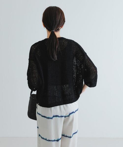 セール】透かし柄2WAYニットカーディガン（カーディガン/ボレロ