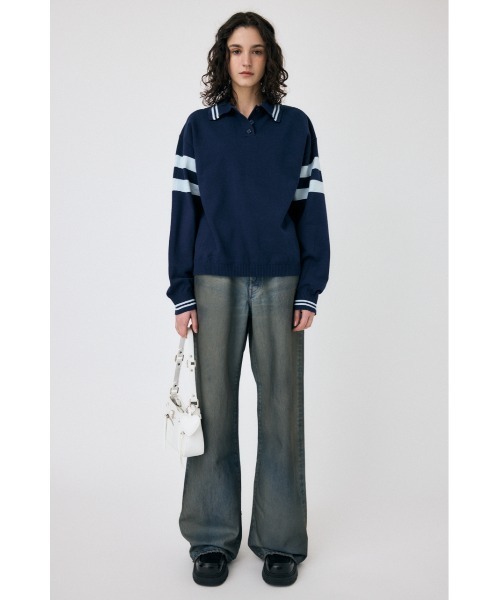 MOUSSY（マウジー）の「MIDRISE RUSTER BAGGY（デニムパンツ）」 - WEAR