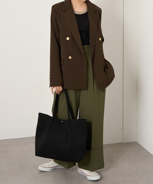 ROOTOTE(ルートート)の「【ROOTOTE】トートバッグ LT.ミディアム.ルフル-B ※(トートバッグ・レディース・ブラック/ベージュ/グレー/アイボリー・FREE)」の8枚目の写真