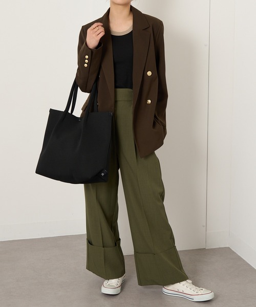 ROOTOTE(ルートート)の「【ROOTOTE】トートバッグ LT.ミディアム.ルフル-B ※(トートバッグ・レディース・ブラック/ベージュ/グレー/アイボリー・FREE)」の9枚目の写真