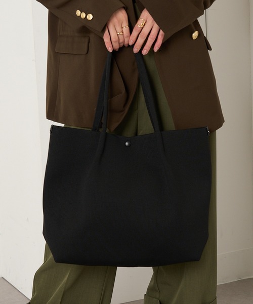 ROOTOTE(ルートート)の「【ROOTOTE】トートバッグ LT.ミディアム.ルフル-B ※(トートバッグ・レディース・ブラック/ベージュ/グレー/アイボリー・FREE)」の7枚目の写真