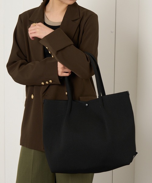 ROOTOTE(ルートート)の「【ROOTOTE】トートバッグ LT.ミディアム.ルフル-B ※(トートバッグ・レディース・ブラック/ベージュ/グレー/アイボリー・FREE)」の6枚目の写真