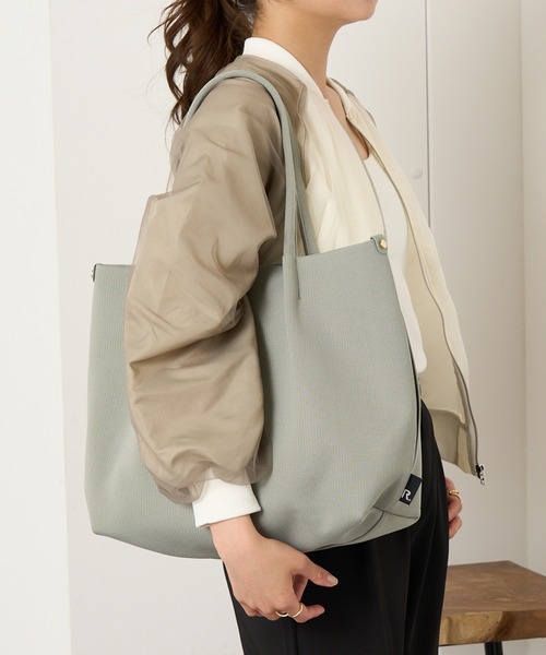 ROOTOTE(ルートート)の「【ROOTOTE】トートバッグ LT.ミディアム.ルフル-B ※(トートバッグ・レディース・ブラック/ベージュ/グレー/アイボリー・FREE)」の17枚目の写真