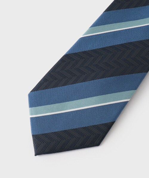 THE SHOP TK （ザ ショップ ティーケー ）の「ストラップ柄ネクタイ ヘリンボン／レジメンタル（ネクタイ・メンズ・ベージュ系2/ピンク/ブルー系2/ピンク系その他/グレー系4/ネイビー系5・00）」の8枚目の写真