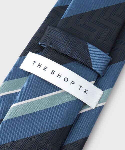 THE SHOP TK （ザ ショップ ティーケー ）の「ストラップ柄ネクタイ ヘリンボン／レジメンタル（ネクタイ・メンズ・ベージュ系2/ピンク/ブルー系2/ピンク系その他/グレー系4/ネイビー系5・00）」の10枚目の写真
