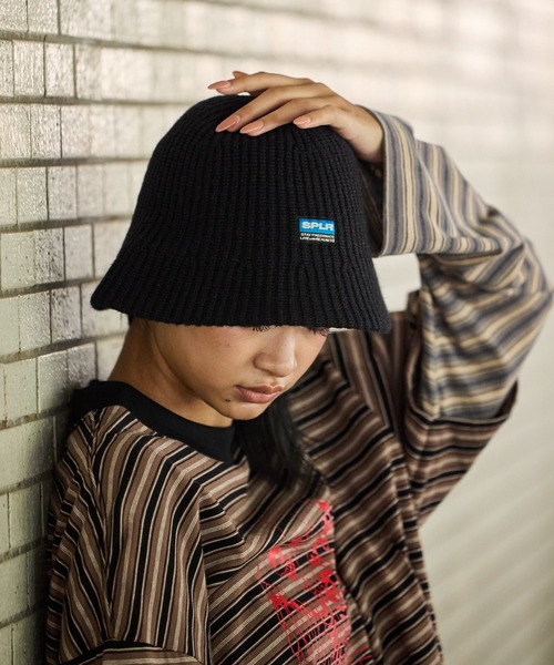 SPLR（エス・ピー・エル・アール）の「SPLR/エスピーエルアール Knitted Backet Hat バケットハット（ハット）」 - WEAR