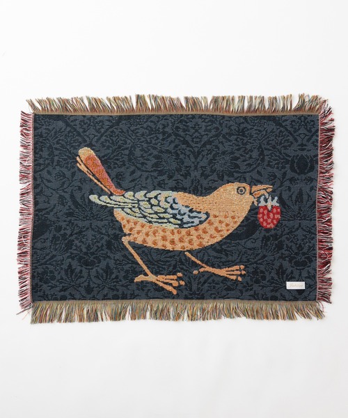 セール】ウィリアムモリス柄 ジャガード織 ラグ マット スロー