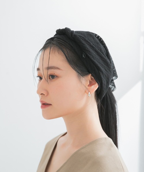 THROW(スロー)の「THROW NAYA(バンダナ/スカーフ・レディース・ブラック・ONE)」の8枚目の写真