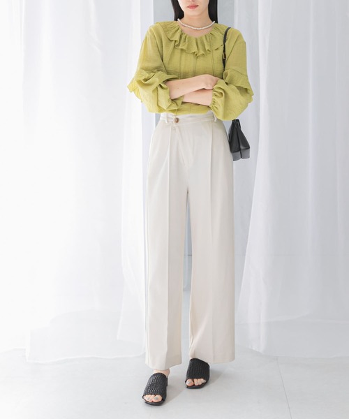 セール】ヘリンボーンラップストレートパンツ（その他パンツ）｜URBAN