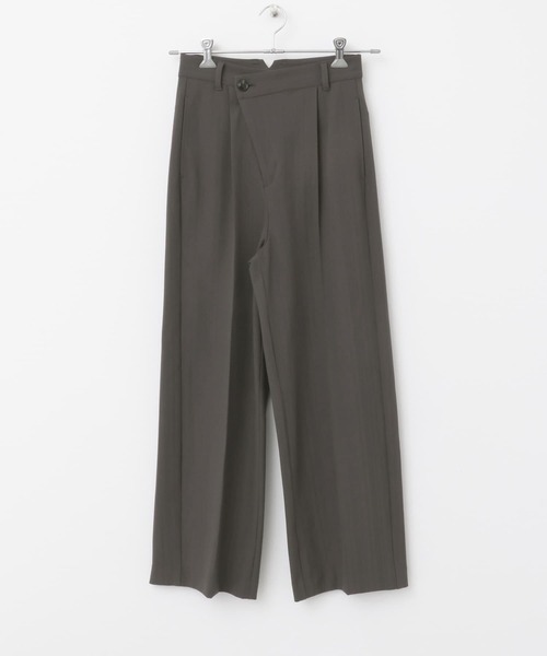 URBAN RESEARCH ROSSO WOMEN（アーバンリサーチ　ロッソ）の「ヘリンボーンラップストレートパンツ（その他パンツ・レディース・アイボリー/チャコールグレー・38/36）」の18枚目の写真