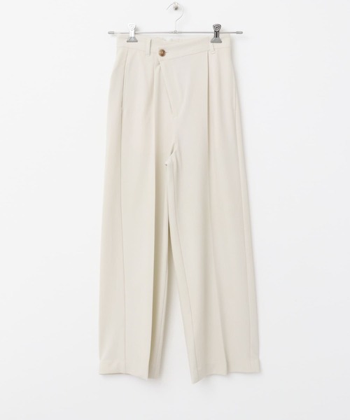 URBAN RESEARCH ROSSO WOMEN（アーバンリサーチ　ロッソ）の「ヘリンボーンラップストレートパンツ（その他パンツ・レディース・アイボリー/チャコールグレー・38/36）」の19枚目の写真