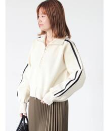 Lugnoncure | スタンドネックニットトラックジャケット(ニット/セーター)