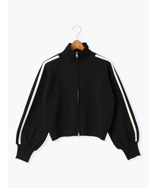 Lugnoncure（ルノンキュール）の「スタンドネックニットトラックジャケット（ニット/セーター・レディース・モカ/ブラック/オフホワイト・F）」の14枚目の写真