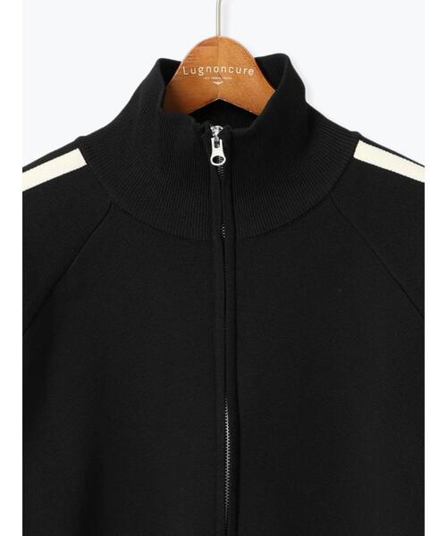 Lugnoncure（ルノンキュール）の「スタンドネックニットトラックジャケット（ニット/セーター・レディース・モカ/ブラック/オフホワイト・F）」の16枚目の写真