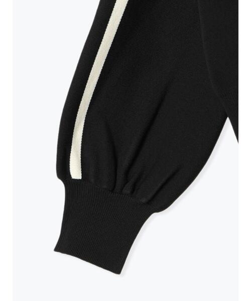 Lugnoncure（ルノンキュール）の「スタンドネックニットトラックジャケット（ニット/セーター・レディース・モカ/ブラック/オフホワイト・F）」の17枚目の写真