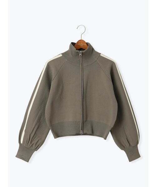 Lugnoncure（ルノンキュール）の「スタンドネックニットトラックジャケット（ニット/セーター・レディース・モカ/ブラック/オフホワイト・F）」の21枚目の写真