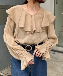 CIAOPANIC TYPY | 【India】2WAYラッフルシアーブラウス(シャツ/ブラウス)