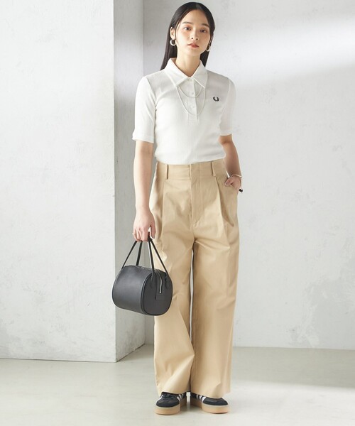 Ribbed Polo Shirt／リブポロシャツ（ポロシャツ）｜FRED PERRY