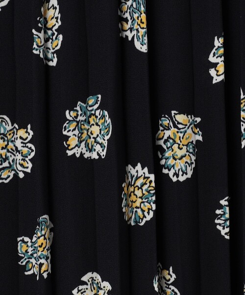 セール】ポリエステルプリント プリーツワンピース（ワンピース